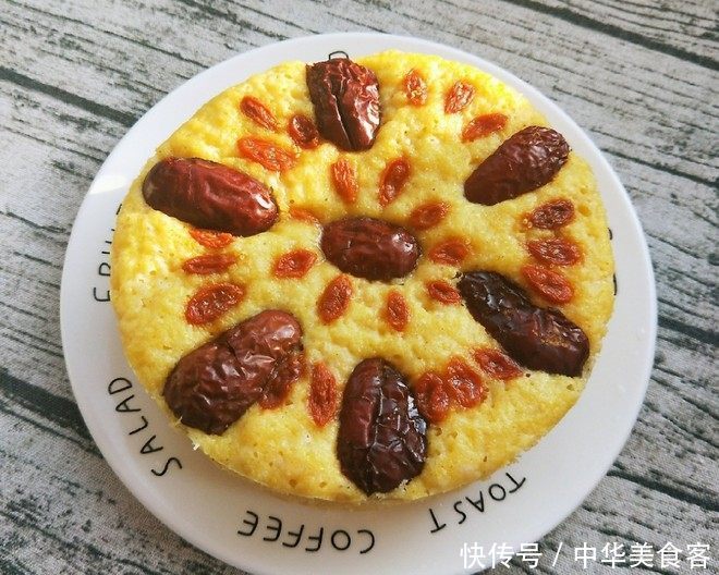 小米发糕家常做法,不揉面,不发面,蓬松又可口,吃