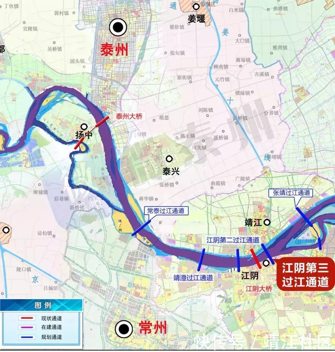 靖江社区|靖江将添一座跨江大桥，与高铁有关，2019年开建……