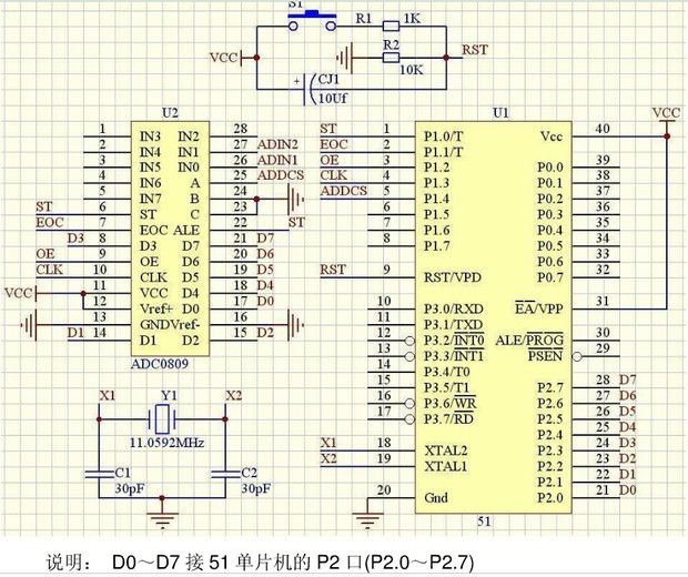 求ADC0809与51单片机的连接电路图(图5) 求ADC0809与51单片机的连接电路图(图8) 求ADC0809与51单片机的连接电路图(图16) 求ADC0809与51单片机的连接电路图(图18) 求ADC0809与51单片机的连接电路图(图21) 求ADC0809与51单片机的连接电路图(图23) 为了解决用户可能碰到关于"求ADC0809与51单片机的连接电路图"相关的问题,突袭网经过收集整理为用户提供相关的解决办法,请注意,解决办法仅供参考,不代表本网同意其意见,如有任何问题请