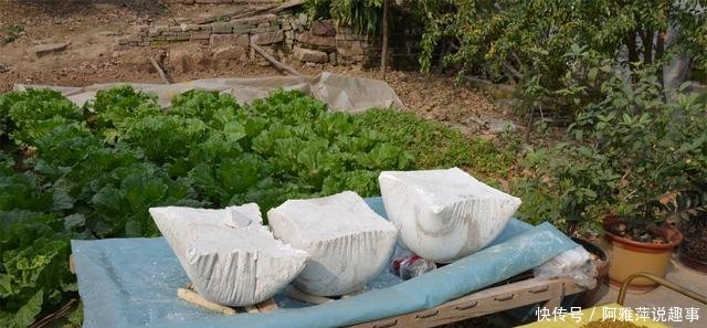 河南农民做红薯淀粉, 五斤红薯出一斤粉, 做成的