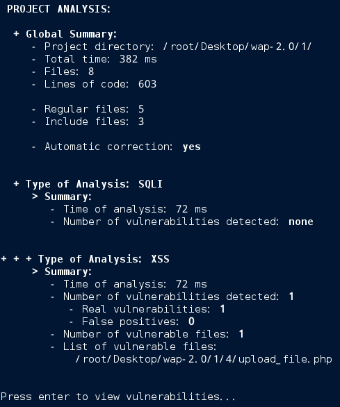 PHP应用安全静态代码分析工具 – WAP 2.0