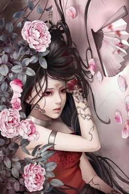 彼岸花的简单手绘图