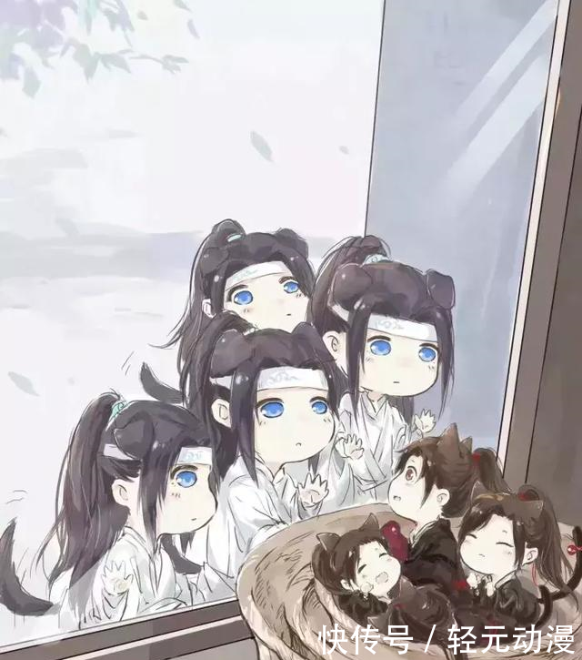 魔道祖师Q版萌图壁纸,太萌啦!赶快抱走吧