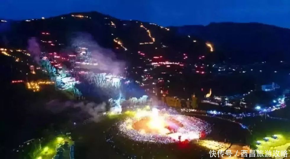 2018凉山西昌火把节,三地燃火把各有各特色!你