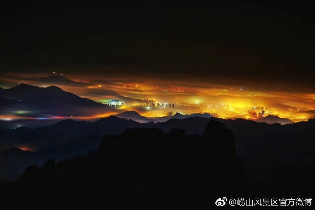 组图:晒暮春崂山壮观云海 仙境盛景奇幻之美
