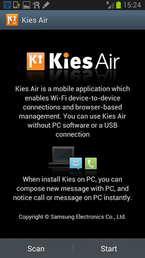 无线同步 Kies air截图1