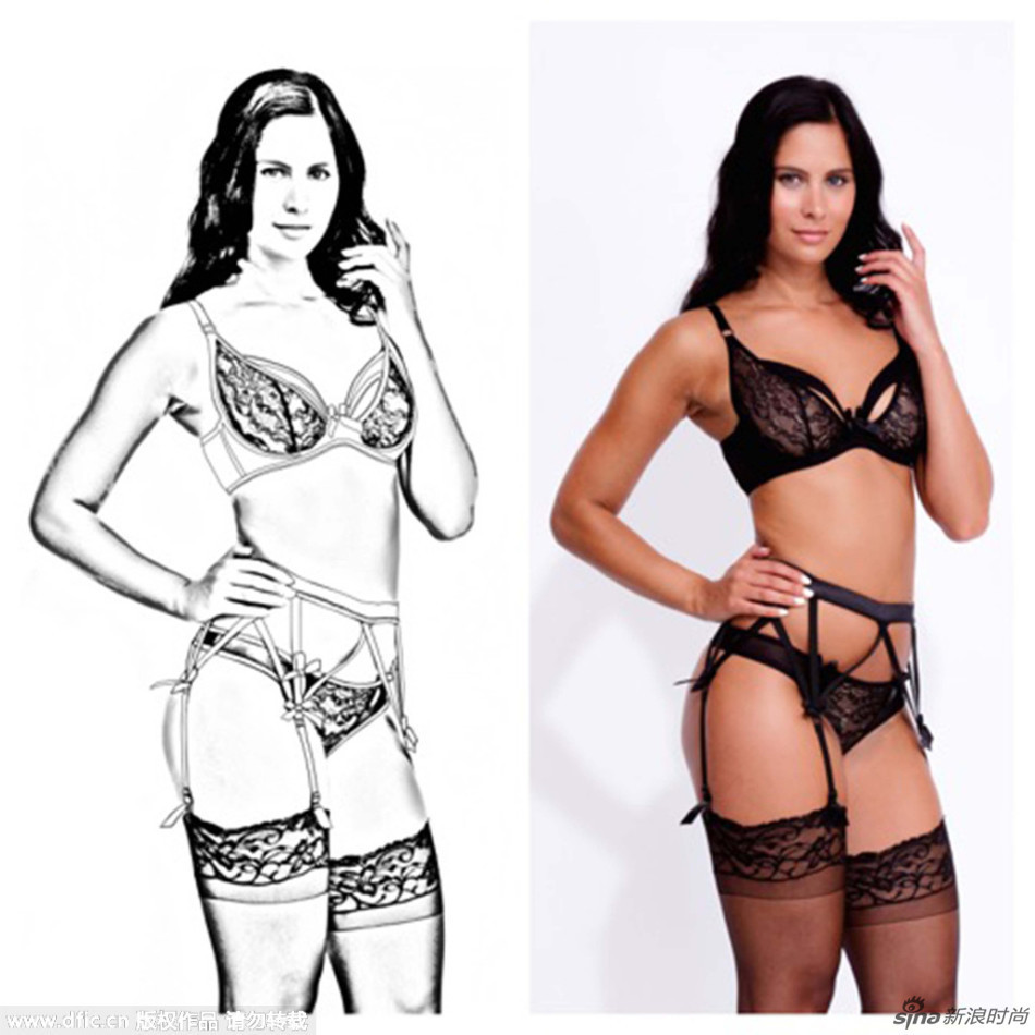 穿彩色内衣_动物简笔画彩色