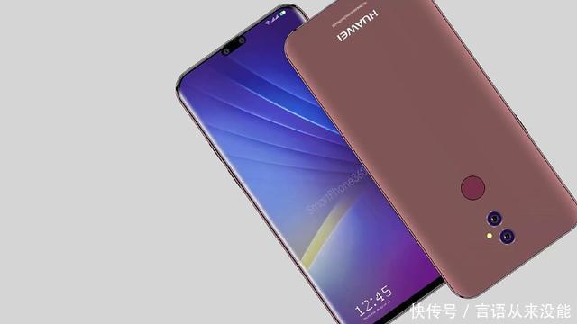 华为Nova4概念图微刘海超大屏占比如果成真不