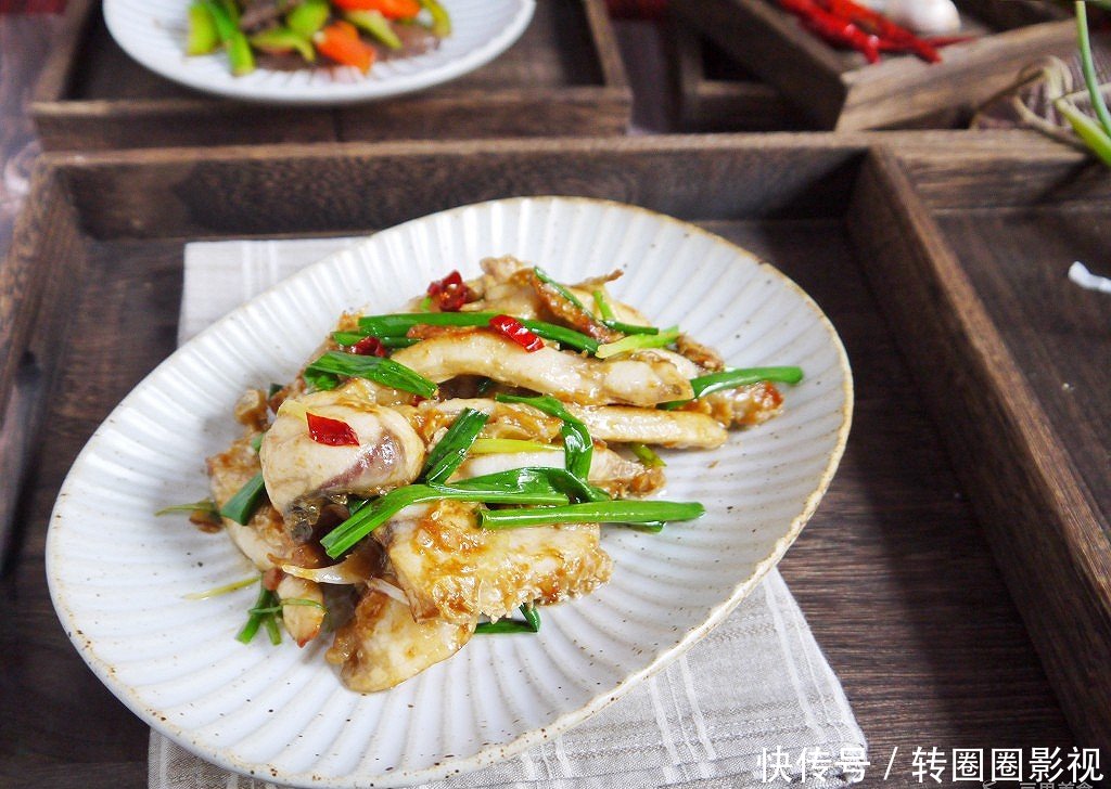 #硬核男生制作人#中山广东特色菜-姜葱炒脆肉菜谱营养不良瘦得像排骨一样图片
