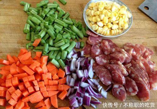 抖音同款腊肠焖饭,简单易学又美味,解决孩子