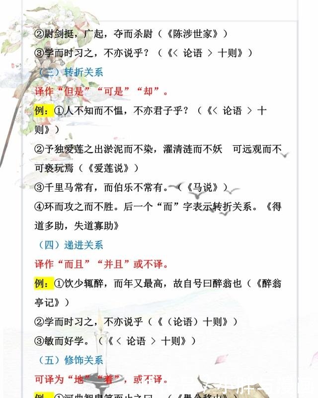 虚词化学7~9年级文言文常考初中用法归纳(附顺站初中免费语文图片