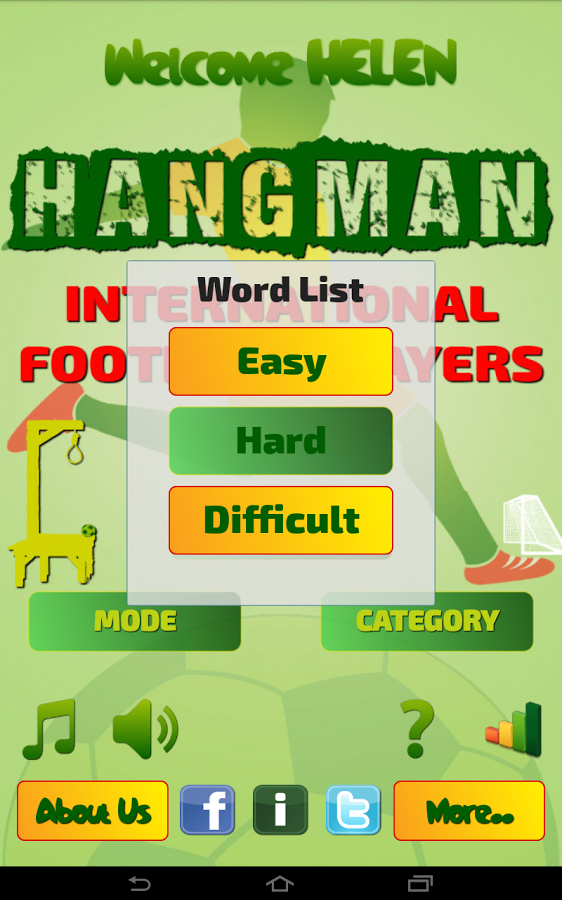 Hangman Intl Football Players截图1