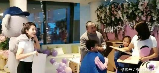 刘涛生日,王珂变身泰迪熊玩偶送惊喜,两个孩子