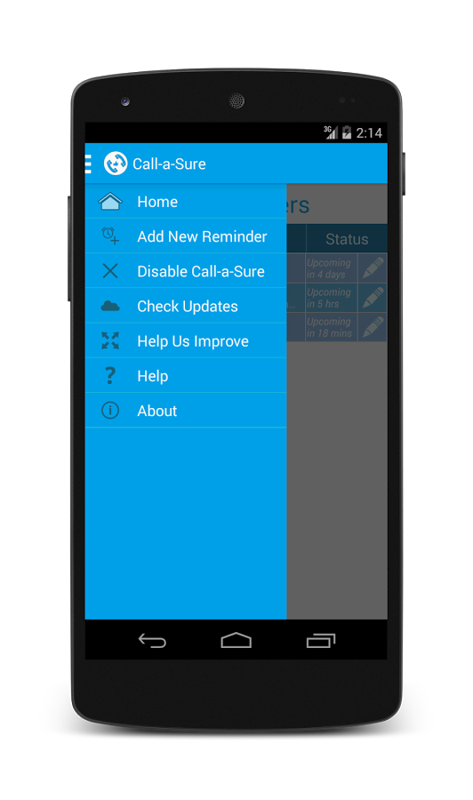 Call-a-Sure: Call Reminders截图2