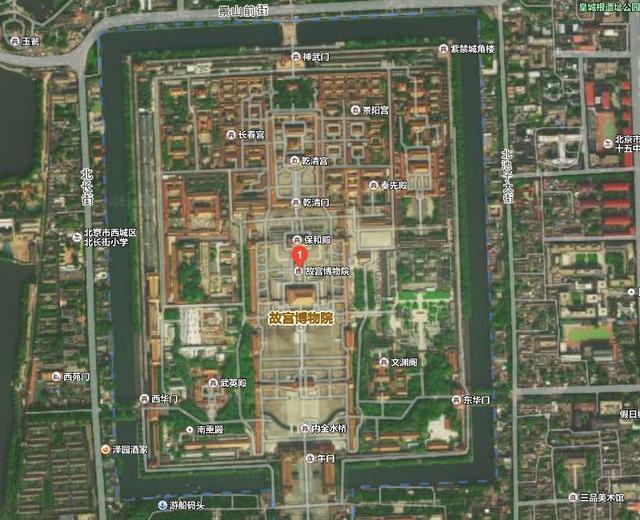 创意,通过卫星地图看帝都北京