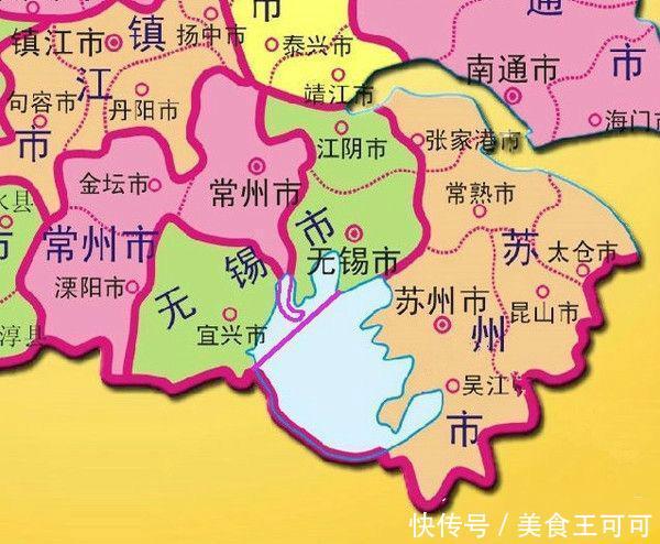 江苏最奇特的一座城市,被省内兄弟城“拦腰截断”