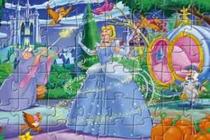 灰姑娘公主拼图,灰姑娘公主拼图小游戏,360小