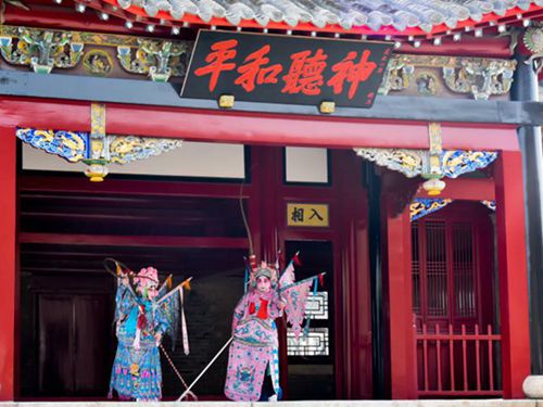 孤山镇拍摄杏花节旅游宣传片