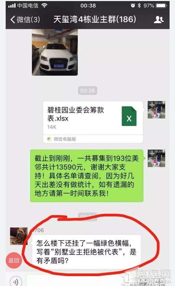 长沙碧桂园业委会筹备引发的红绿对垒!