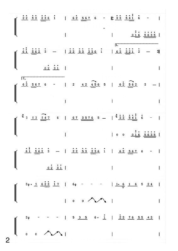 谁有史健版《云水禅心》的古筝简谱呀_360问