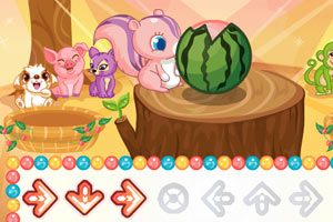 小动物吃水果,小动物吃水果小游戏,360小游戏