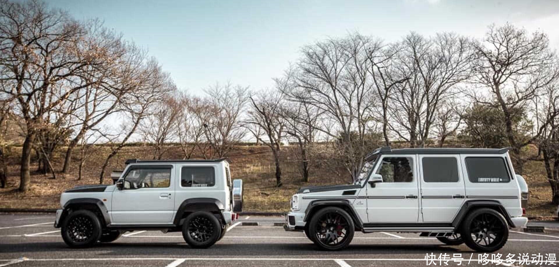 换上这套改装件的吉姆尼马上变奔驰大G?