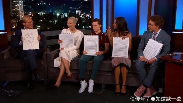 复联3演员画自己角色,卡魔拉有点搞笑,钢铁侠