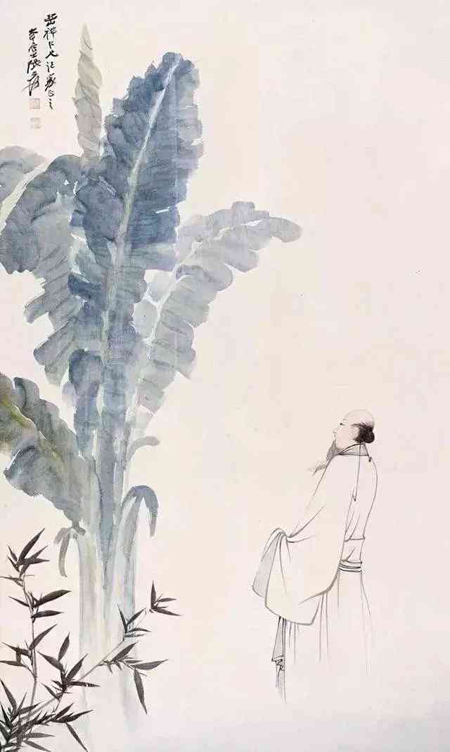 张大千画的芭蕉,看看有什么不一样?