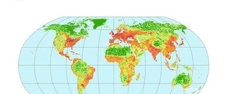 地图看世界;人类全球足迹分布图, 地球上人迹罕