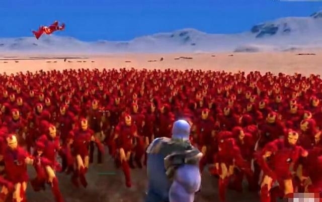 当一个灭霸对战1000个钢铁侠,画面一定会是这