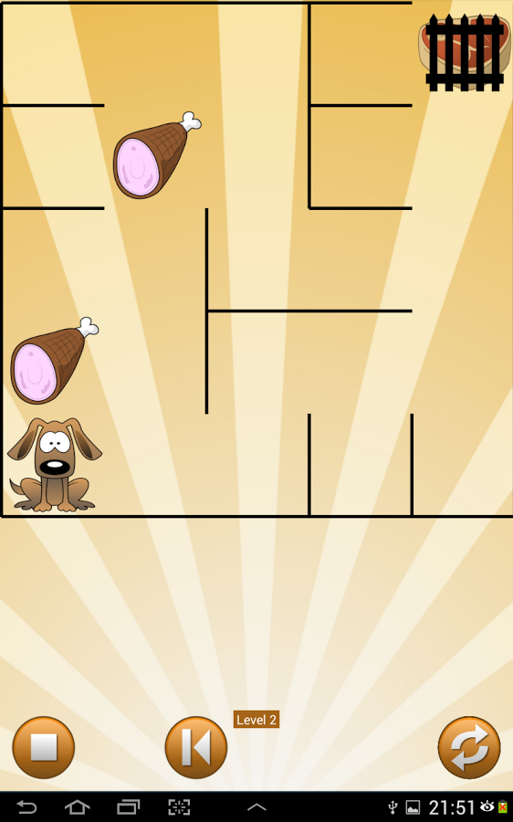 Bulldog find bones Maze puzzle截图7