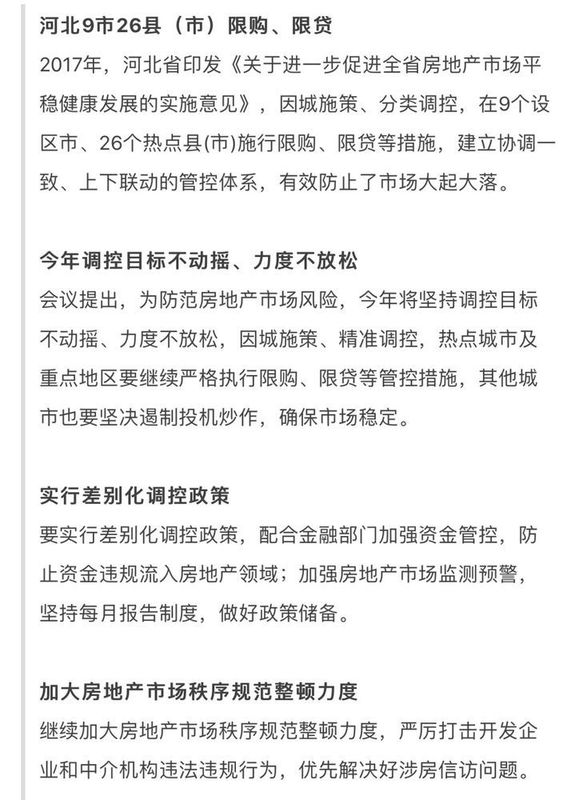 重磅!河北省政府发出指示,哀嚎遍野的环京楼市将继续下跌!