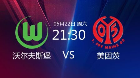 2020-2021德甲联赛第34轮 沃尔夫斯堡VS美因茨录播