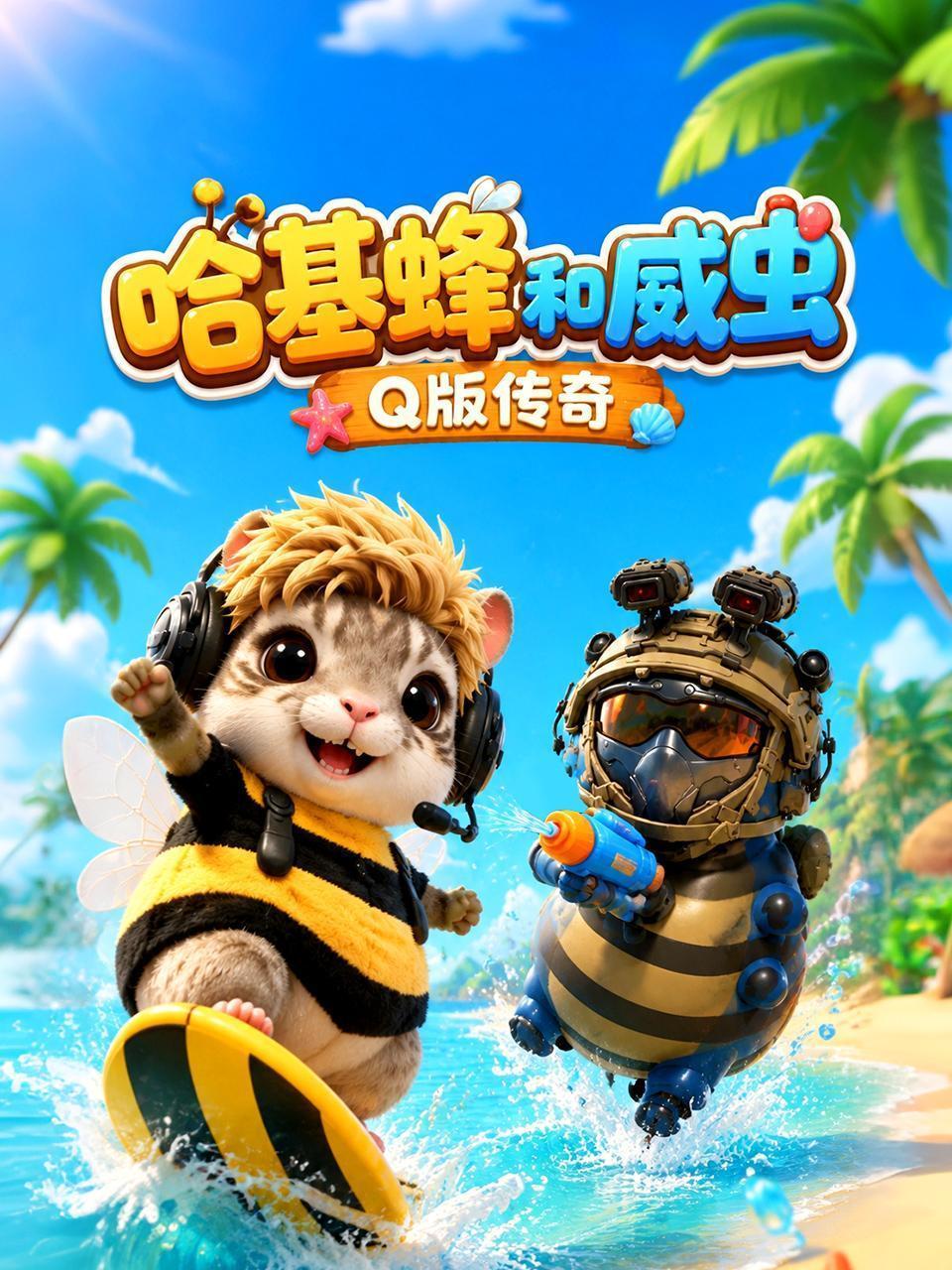 哈基蜂和威虫Q版传奇