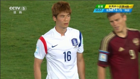 2014世界杯 【下半场回放】68分钟李根镐禁区前右脚劲射 阿金费耶夫扑球脱手 皮球滑过双掌飞入球门