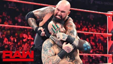 WWE RAW 2019 【RAW 06/24】维京战士灵活的小胖子双手侧翻