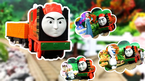 托马斯小火车玩具视频  勇宝勤劳工作的一天