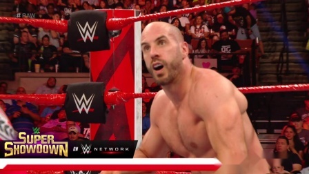 WWE RAW 2019 【RAW 06/03】李科学在凯萨罗背上花式旋转