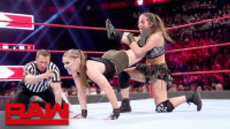 WWE RAW 2019 分秒必争赛 隆达罗西为后来者打个样 1分25秒解决战斗