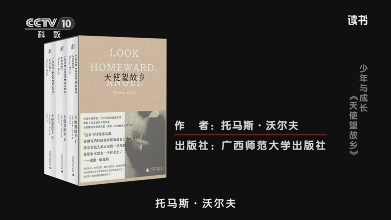 《读书》 20260426 托马斯·沃尔夫 《天使望故乡》 少年与成长：《天使望故乡》