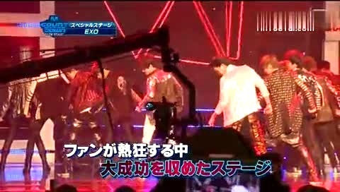 EXO EXO合体 Mnet Conutdown后台花絮 12/05/29-EXO