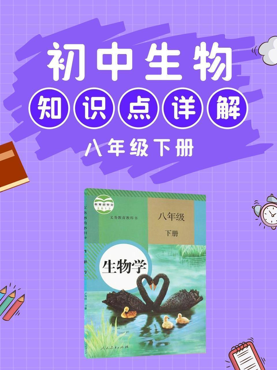 初中生物八年级下册知识点详解