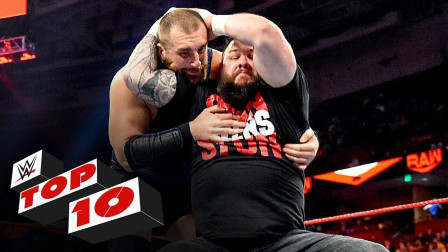 WWE RAW 2019 【RAW 12/09】十大精彩瞬间 兰迪奥顿抛媚眼干扰AJ 赛斯黑化联手AOP