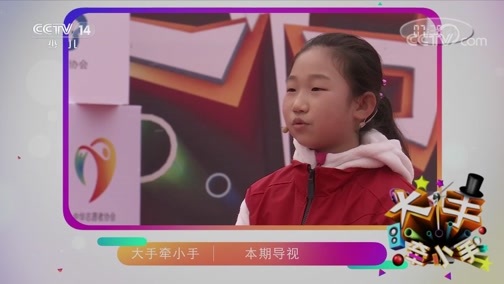 大手牵小手 《大手牵小手》 20190323 新时代热心公益好少年 系列访谈（三）