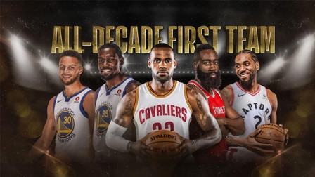 NBA流言收割机 21世纪10年代NBA最佳阵容：詹杜库一阵，科比韦德三阵