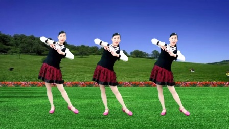 广场舞《山歌唱醉一湾湾水》歌曲甜美，舞蹈俏皮