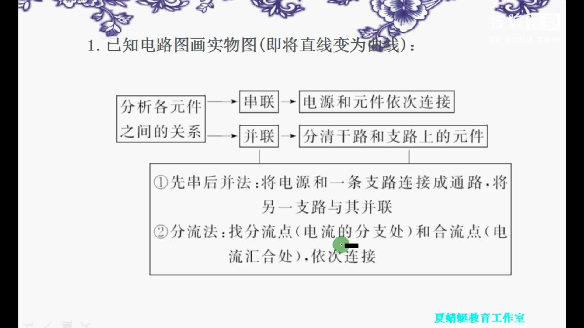 初中物理 中考物理复习 电流和电路 实物图和电路图互画