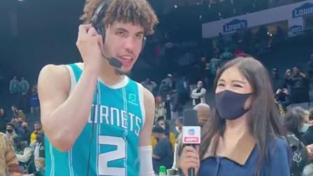 NBA热辣资讯 黄蜂险胜湖人后三球接受采访！球迷：笑的像个孩子！