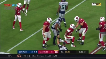 【NFL第4周比赛集锦】海鹰20-17红雀