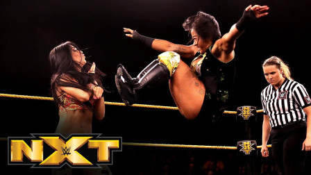 WWE在中国 NXT荣升直播节目，李霞vs阿莉亚霸气旋风腿取胜